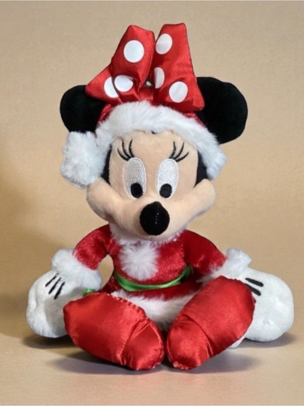 Disney Christmas Ms. Santa Minnie Mouse Stuffed Toy
